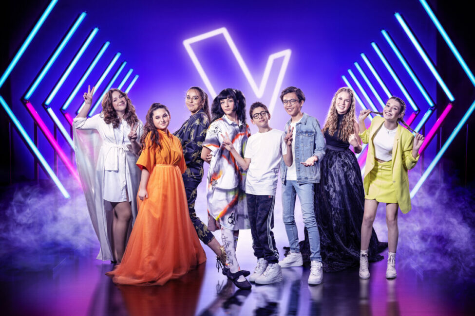 De 8 finalisten van The Voice Kids 2020 - © DPG Media