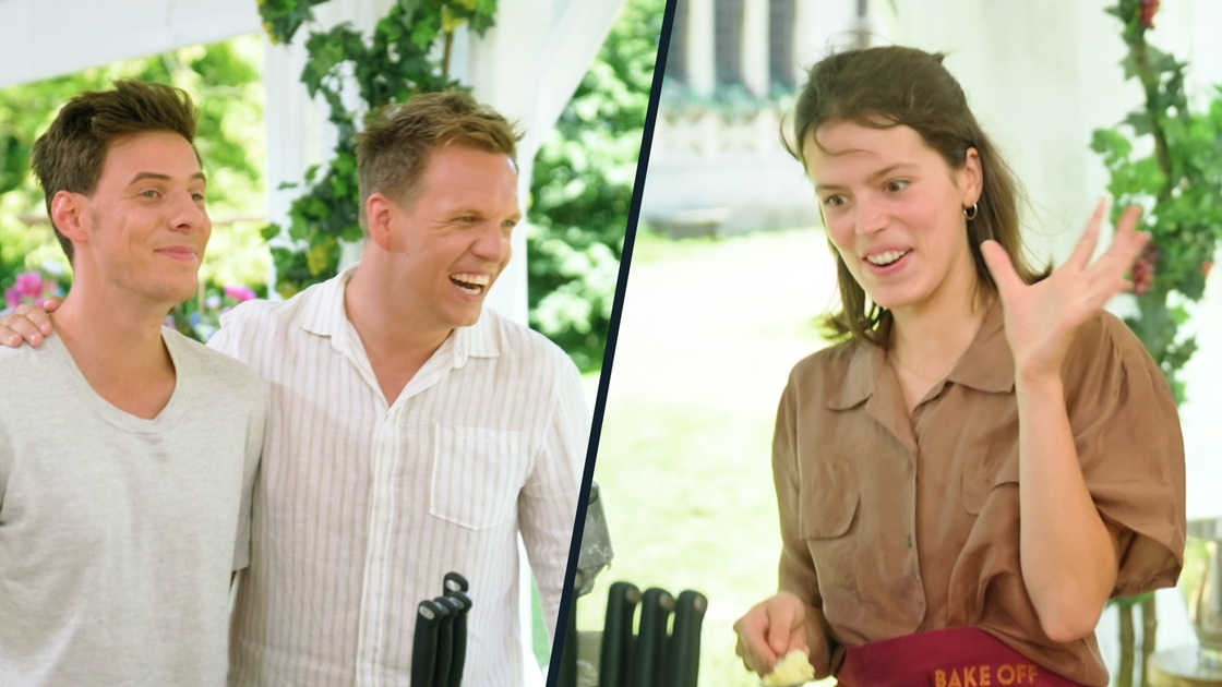 James Cooke & Dorian zijn te gast in Bake Off Vlaanderen - © DPG Media