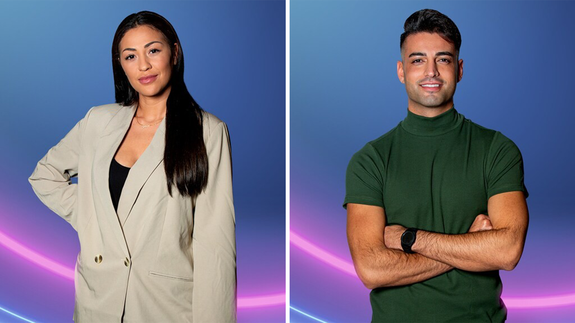 Nawel en Salar, Big Brother 2022 - © SBS Belgium/Endemol Nederland